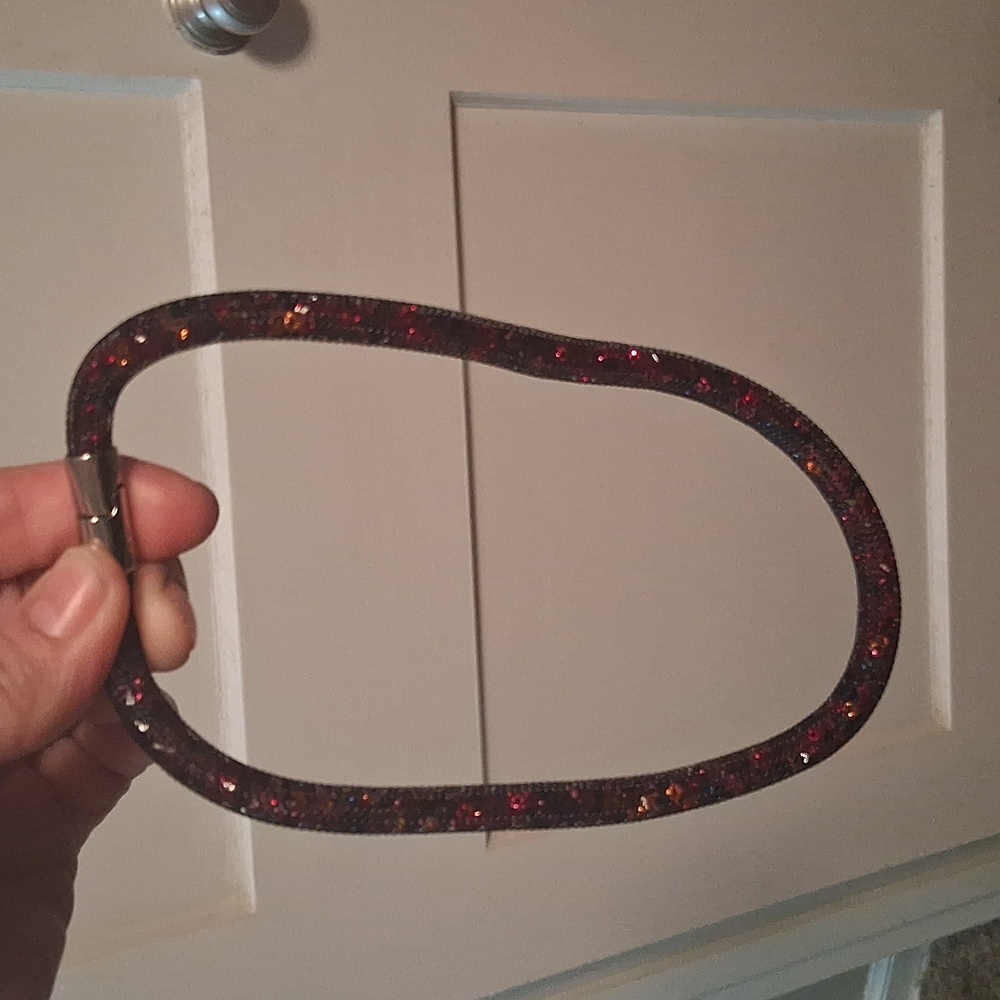 Swarovski Crystal Red Stardust Double Bracelet/Choker